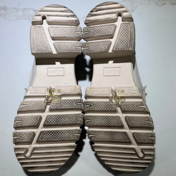 ALDO Lightweight Platform Chain Loafers Off White Size 8 - Picture 8 of 12